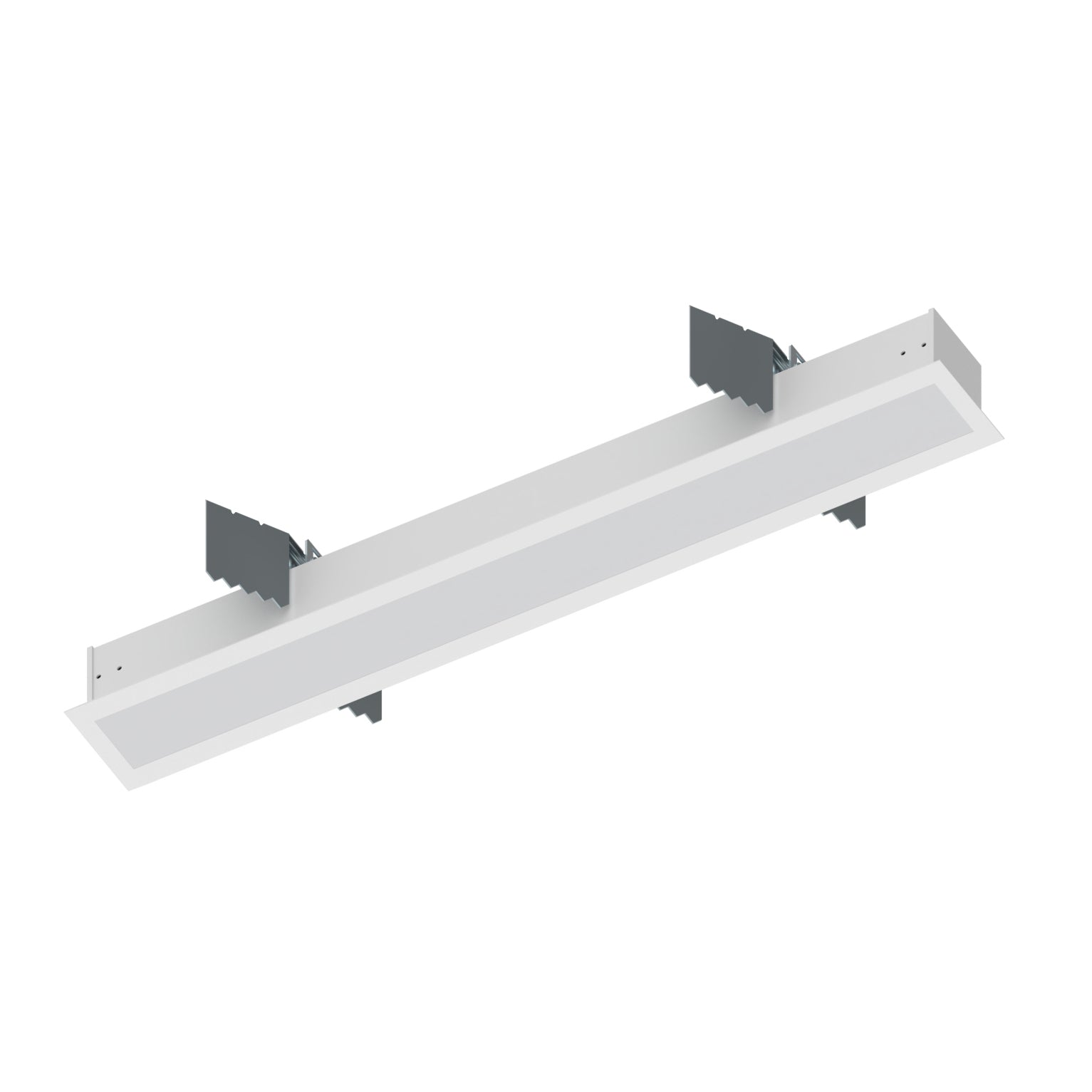 Nora Lighting NRLIN-21030W - Linear - 2' L-Line LED Recessed Linear, 2100lm / 3000K, White Finish