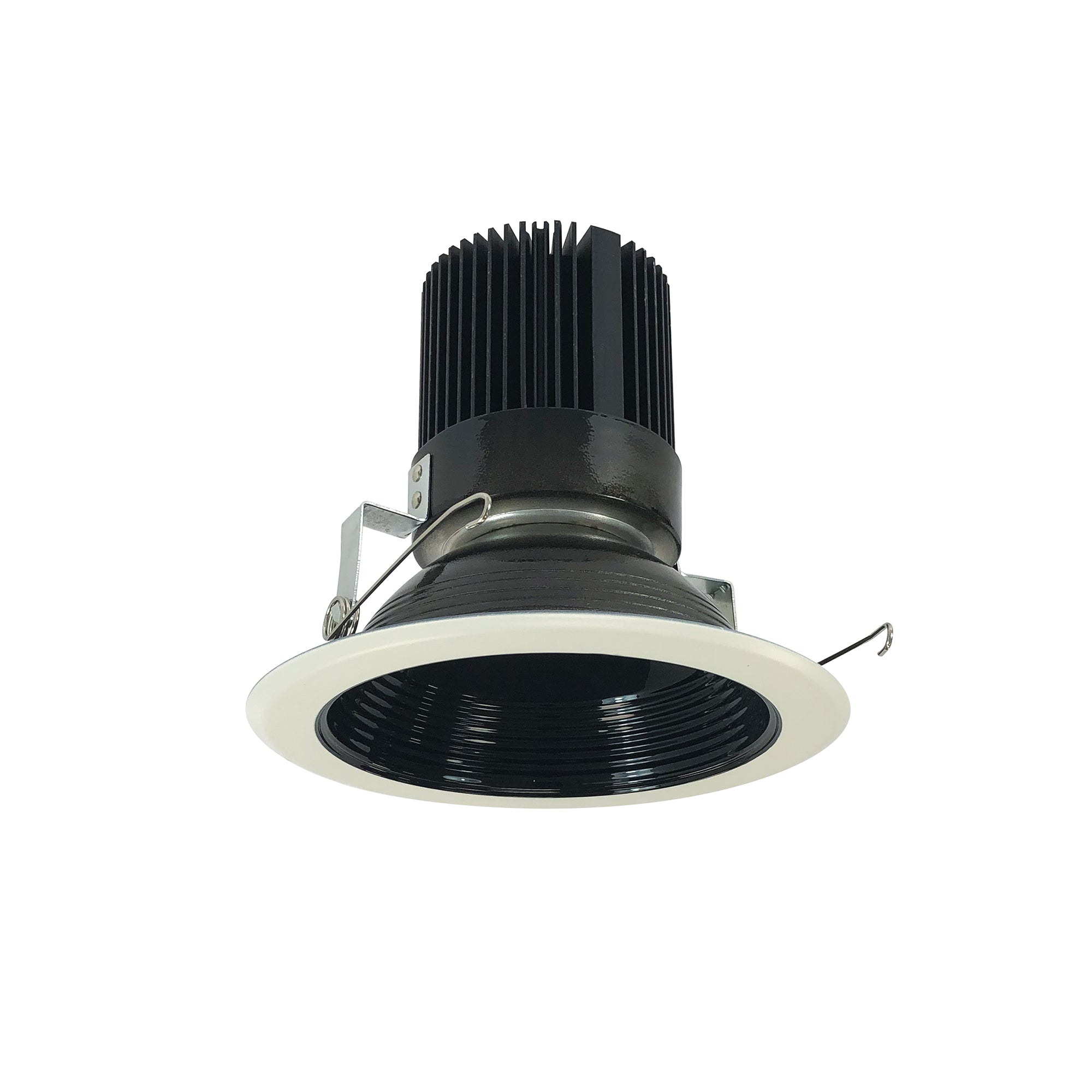 Nora Lighting NRM2-612L2530MBW - Recessed - 6 Inch Marquise II Round Baffle, Medium Flood, 2500lm, 3000K, Black/White (Available with Non-IC Housings Only)