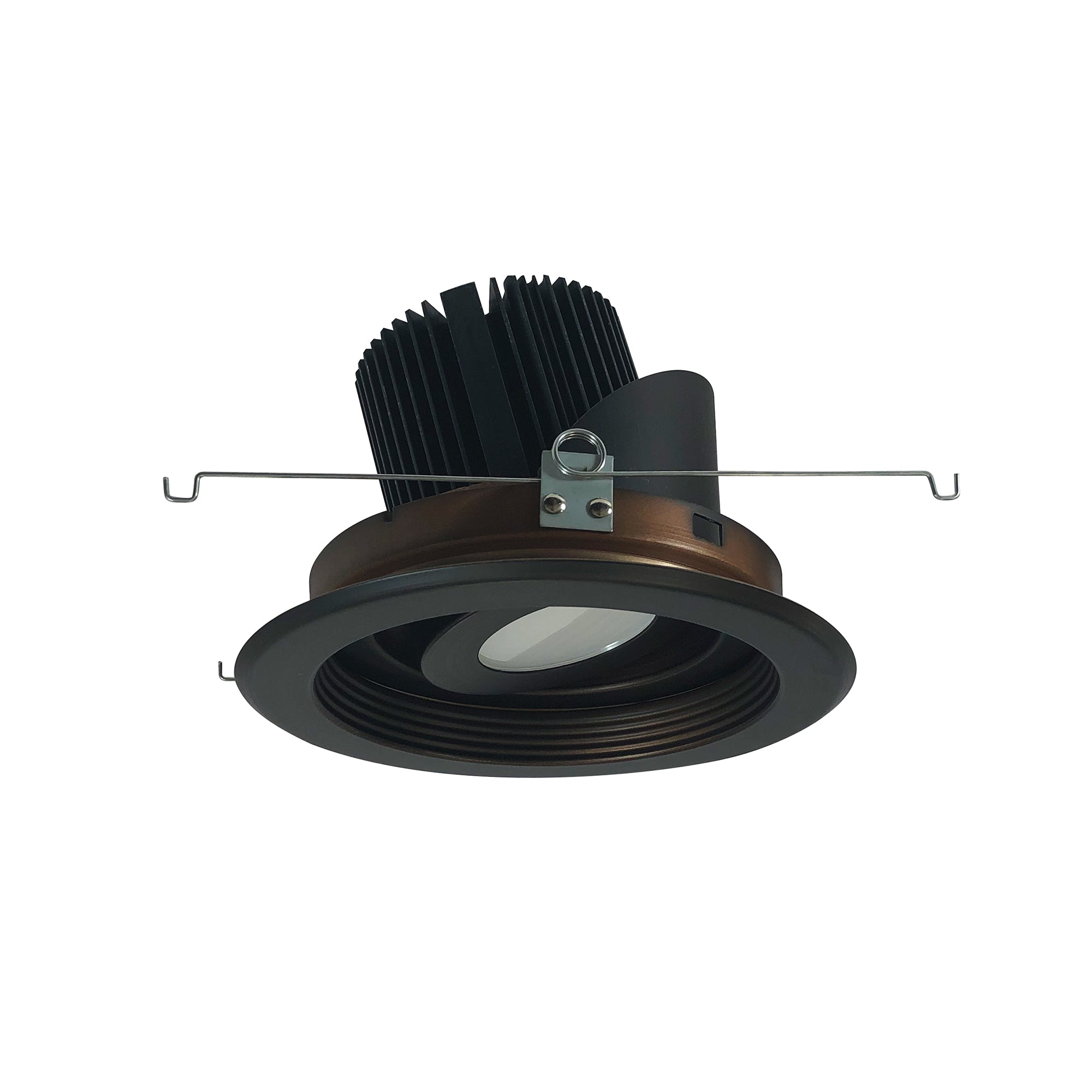 Nora Lighting NRM2-617L2530MBZ - Recessed - 6 Inch Marquise II Round Regressed Adj. Baffle, Medium Flood, 2500lm, 3000K, Bronze (Not Compatible with NHRM2-625 Housings)