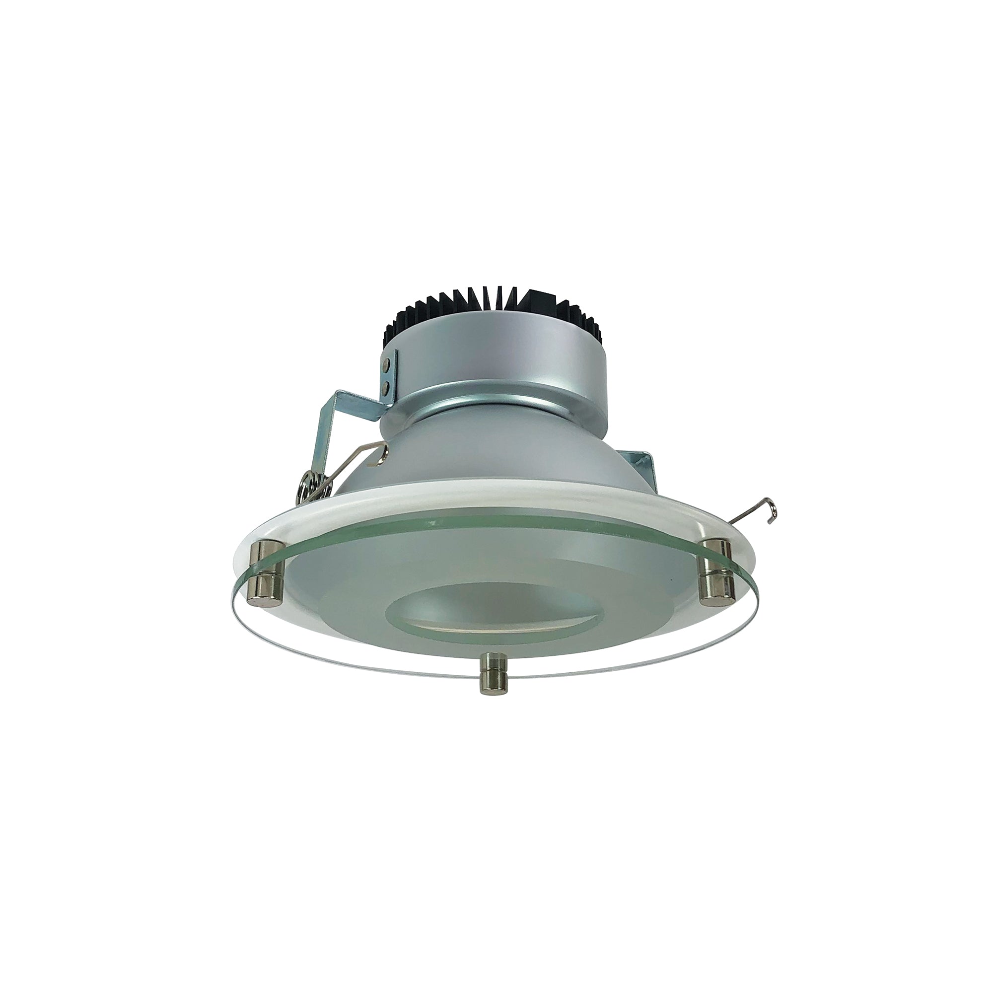 Nora Lighting NRM2-618L2530FHZW - Recessed - 6 Inch Marquise II Deco Glass Reflector, Flood, 2500lm, 3000K, Haze/White (Available with Non-IC Housings Only)