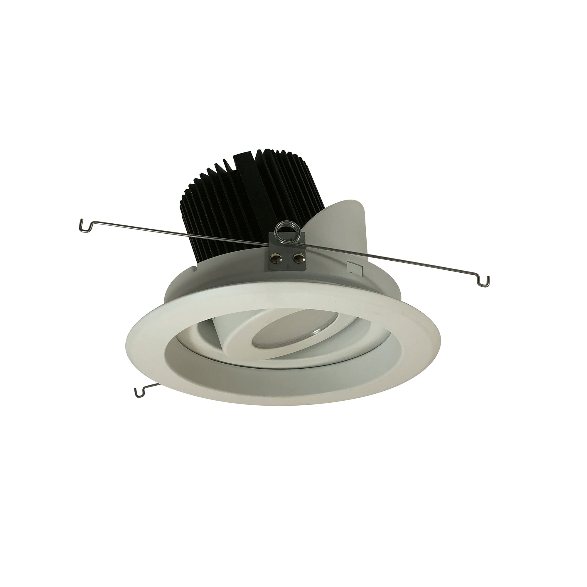 Nora Lighting NRM2-619L2527MWW - Recessed - 6 Inch Marquise II Round Regressed Adj. Reflector, Medium Flood, 2500lm, 2700K, White (Not Compatible with NHRM2-625 Housings)
