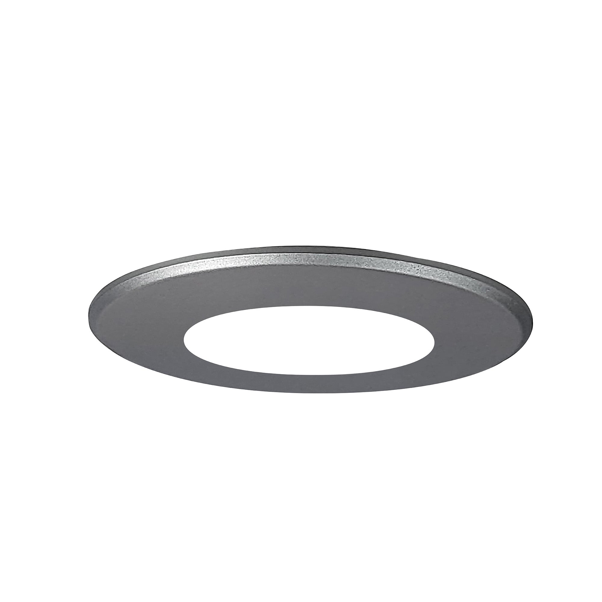 Nora Lighting NSLIM-4RDTS - Surface - Round Face Plate for NSLIM, Silver Finish