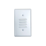Nora Lighting NSW-6619W - Step Light - Mini LED Step Light w/ Horizontal & Vertical Louver Face Plates, 1W, 90+ CRI, 2700K, White, 120V Non-Dimming