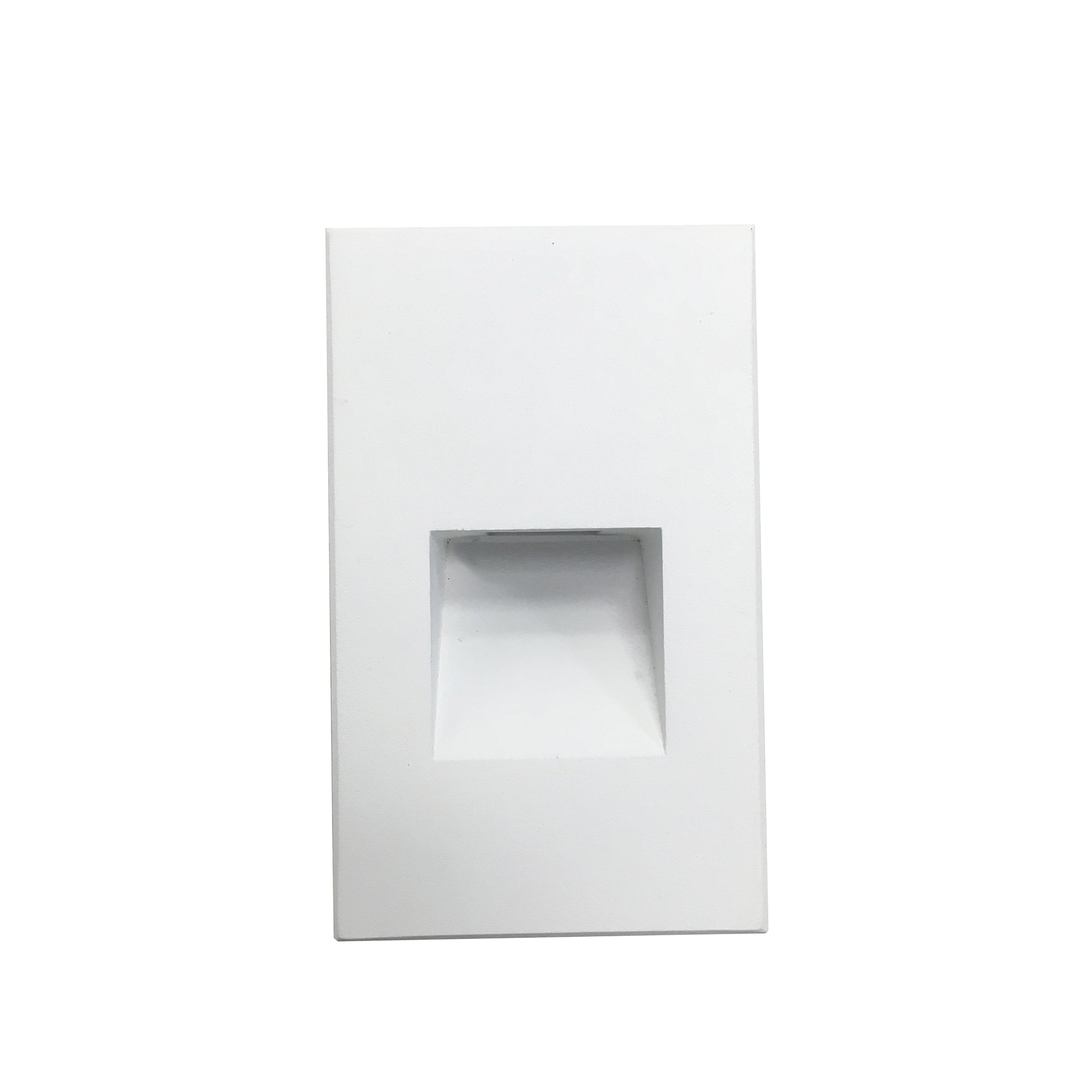 Nora Lighting NSW-730/30W - Step Light - Ari LED Step Light w/ Vertical Wall Wash Face Plate, 37lm / 2.5W, 3000K, White Finish