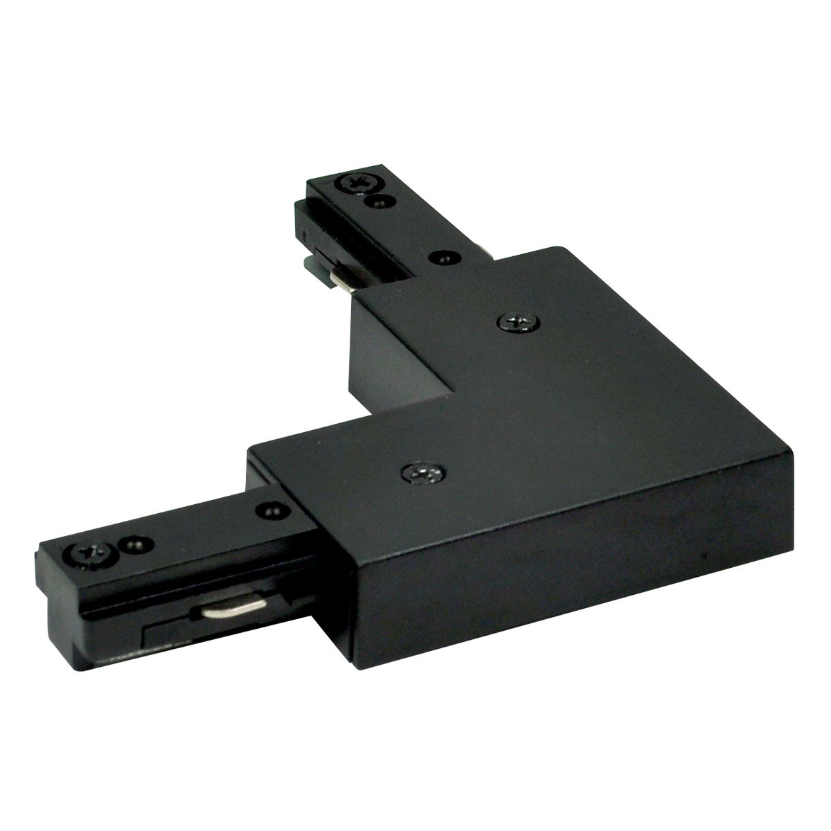 Nora Lighting NT-2313B - Track - L Connector, 2 Circuit Track Left or Right Polarity, Black