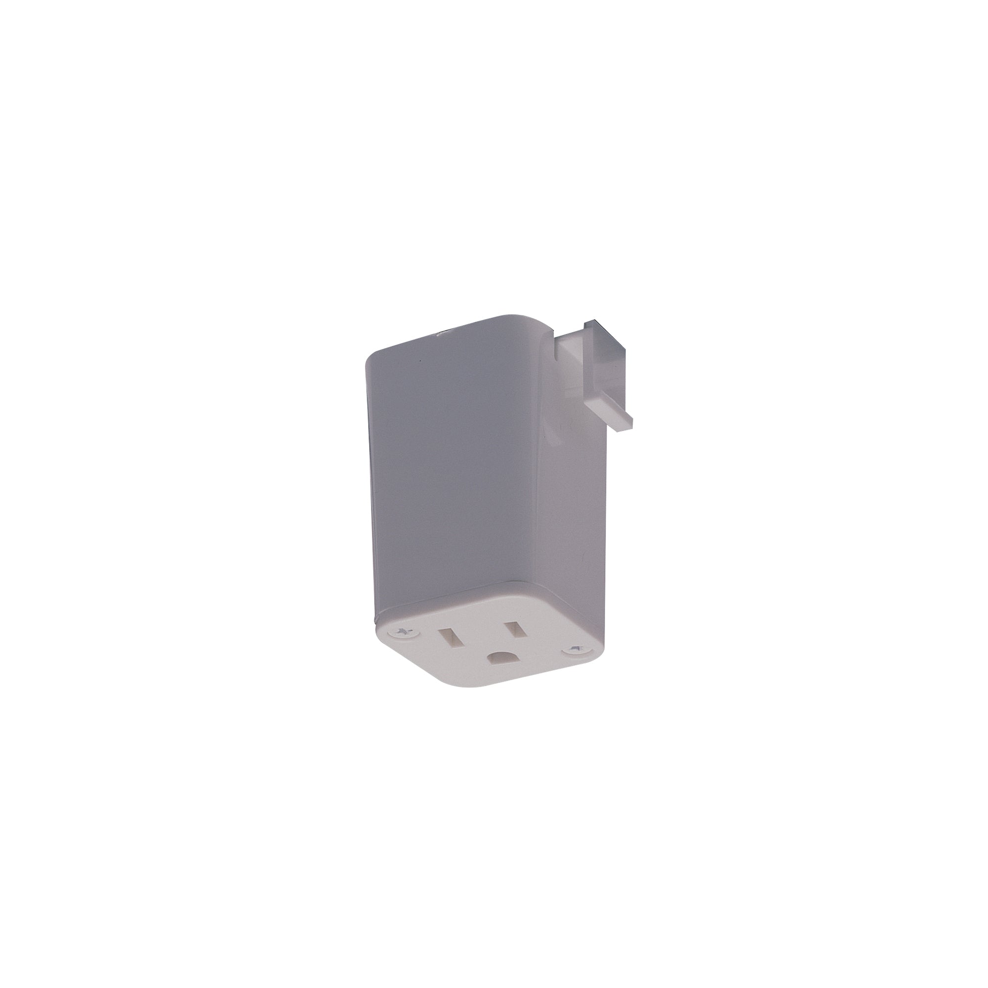 Nora Lighting NT-327S/L - Track - Outlet Adaptor, 1 or 2 circuit track, L-style, Silver