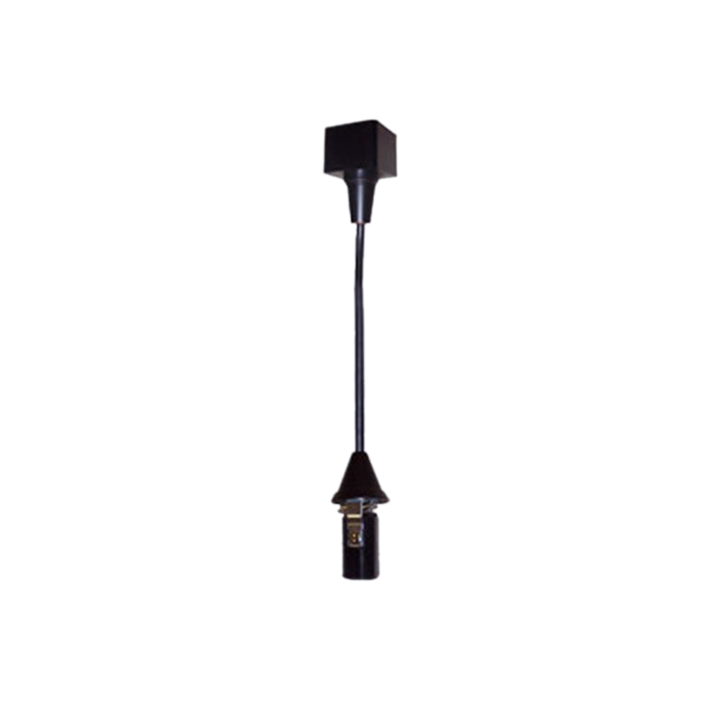 Nora Lighting NTH-160B - Track - Track Mounted Line Voltage Pendant Cord, 8'-6 Inch length, Candelabra Base, 60W Max, Black