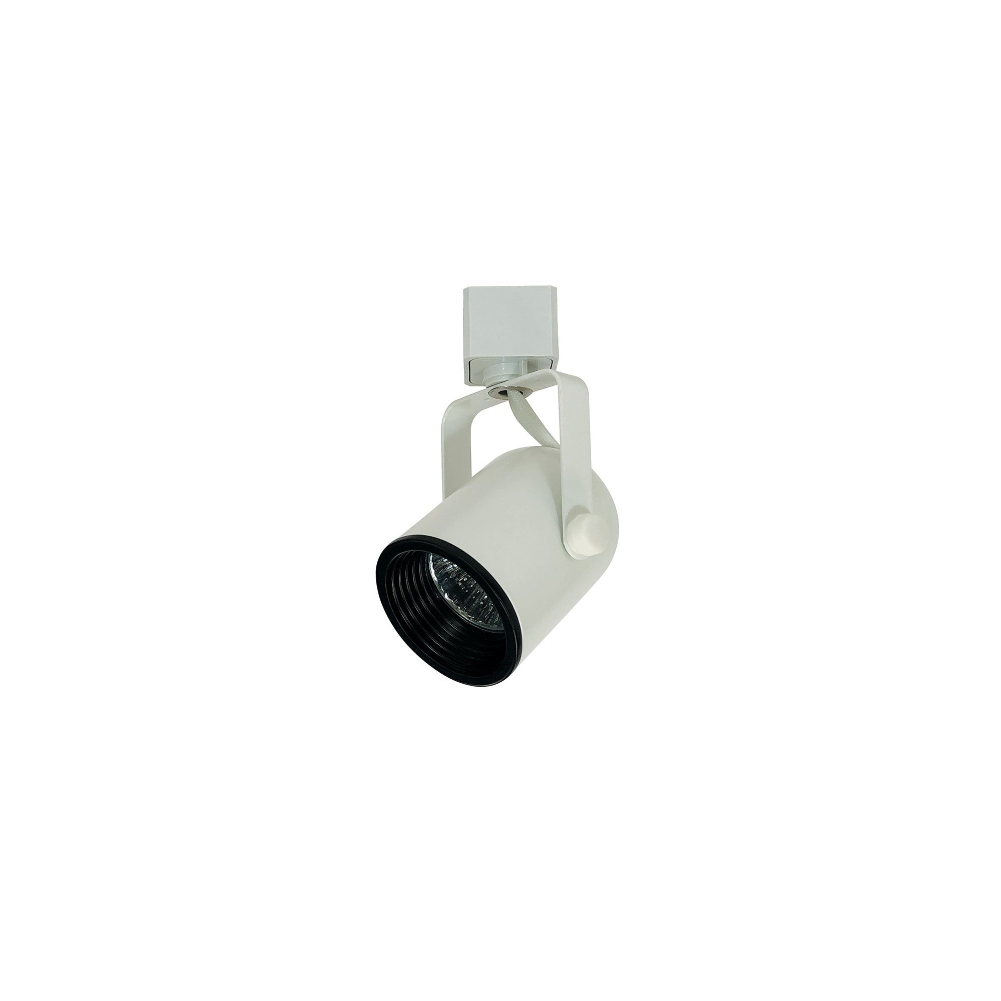 Nora Lighting NTH-694W - Track - Mini Baffle Round Back Cylinder Track Head, MR16, White