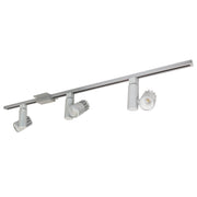 Nora Lighting NTLE-845930S - Track - 4-ft Track Pack with (3) Aiden 1150lm LED 90+ CRI 3000K Track Heads, Silver