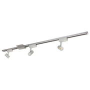 Nora Lighting NTLE-850930S - Track - 4-ft Track Pack with (3) Aiden 800lm LED 90+ CRI 3000K Track Heads, Silver