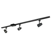 Nora Lighting NTLE-870940B - Track - 4-ft Track Pack with (3) MAC 90+ CRI 4000K Track Heads, Black