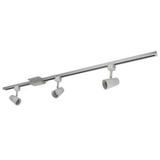 Nora Lighting NTLE-870935S - Track - 4-ft Track Pack with (3) MAC 90+ CRI 3500K Track Heads, Silver