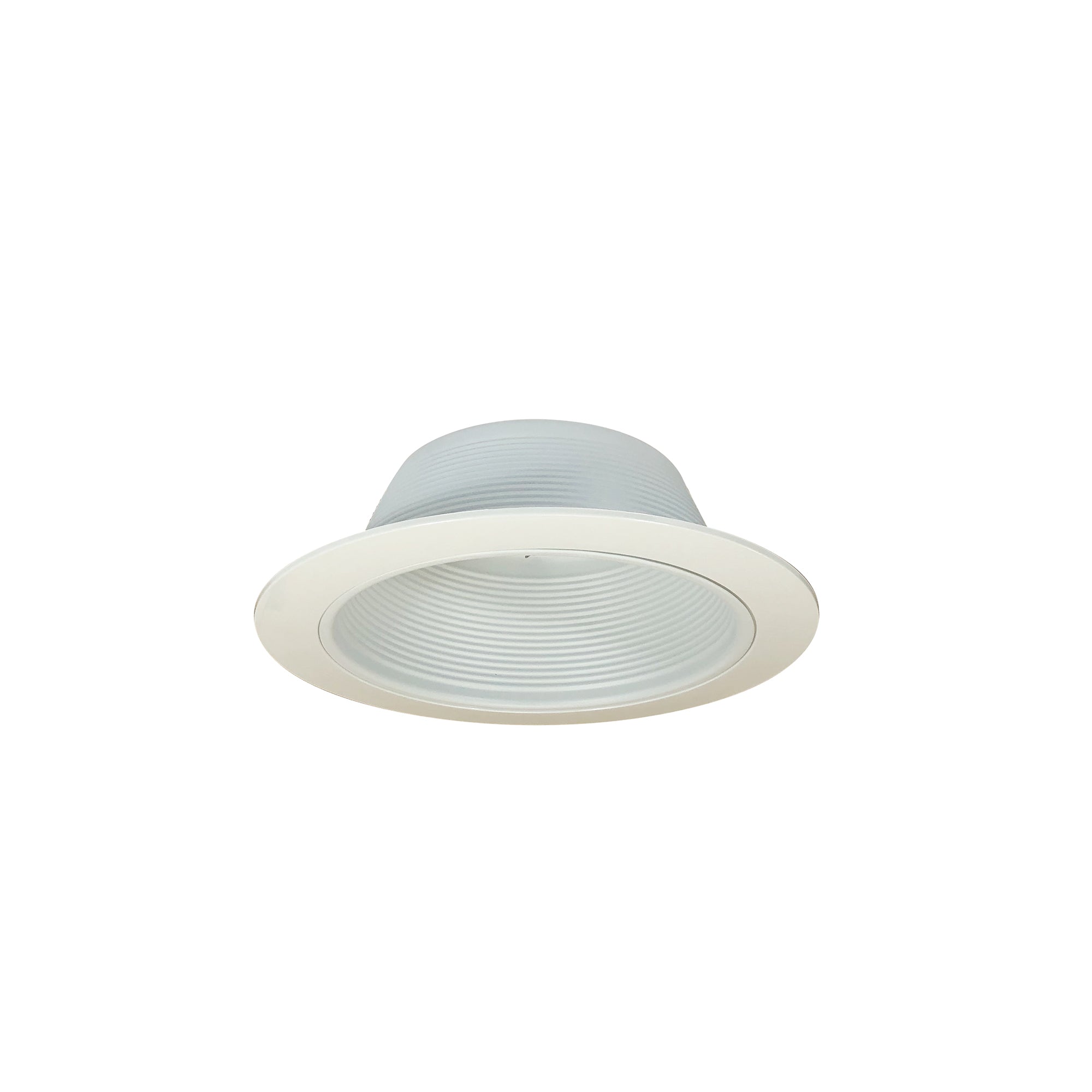 Nora Lighting NTM-31OV - Recessed - 6 Inch BR/PAR30 Stepped Baffle w/ Plastic Oversized Ring, White