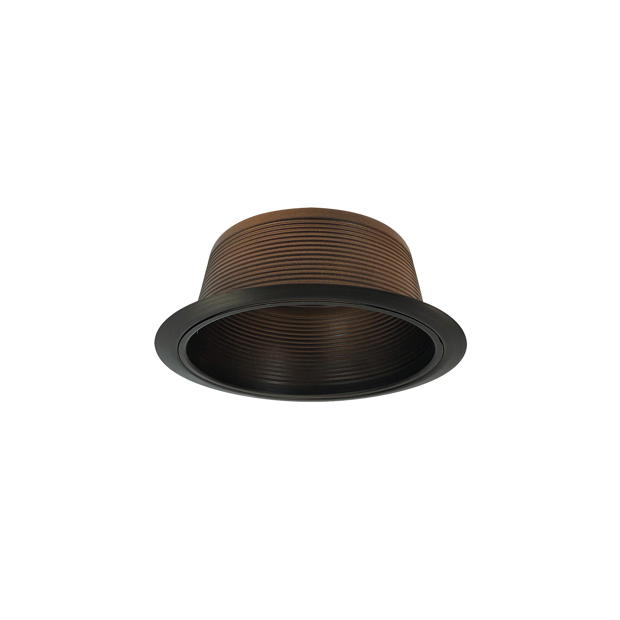 Nora Lighting NTM-41BZ - Recessed - 6 Inch Stepped Baffle w/ Plastic Ring, Bronze