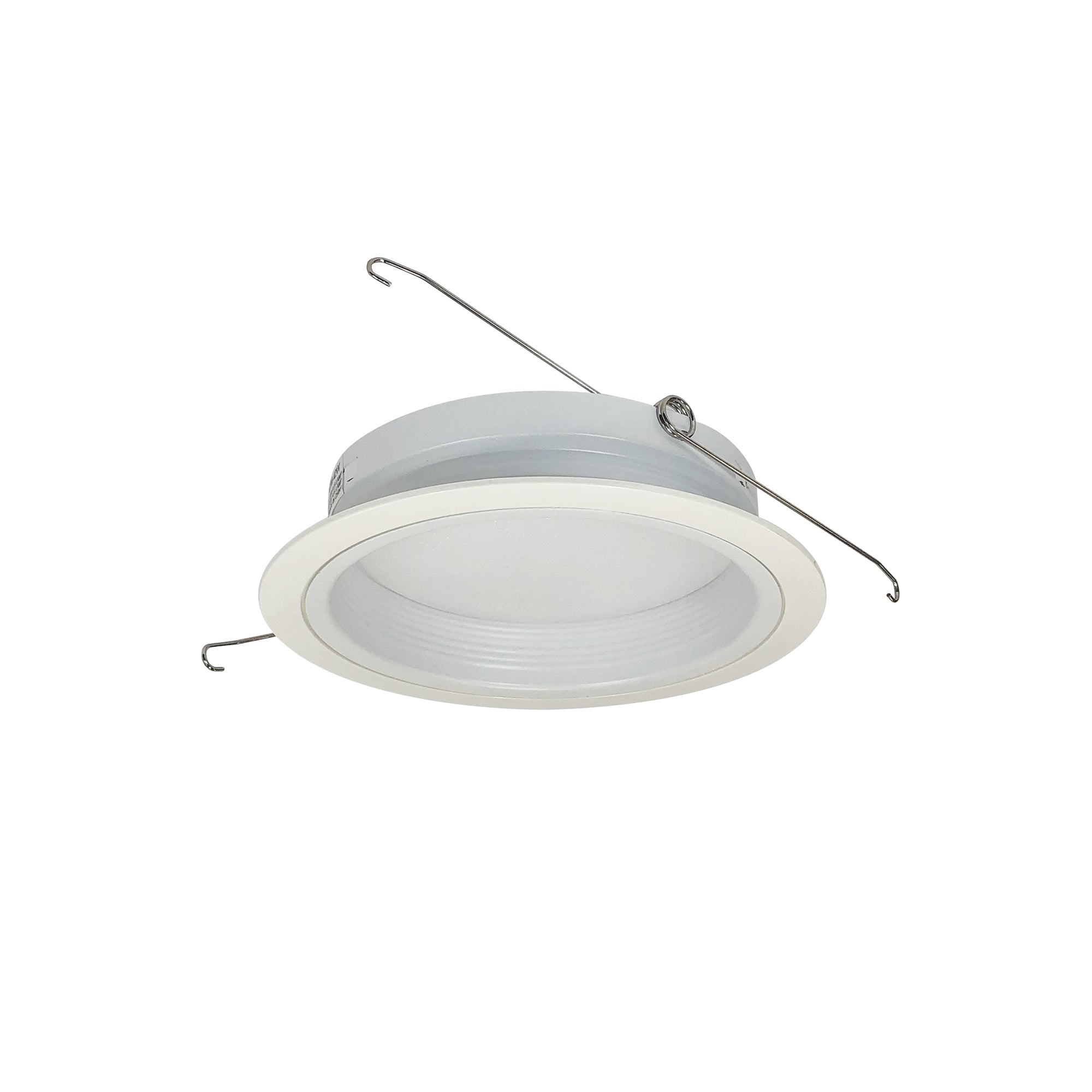 Nora Lighting NTM-42W - Recessed - 6 Inch Regressed Albalite Lens w/ Baffle & Plastic Ring, White