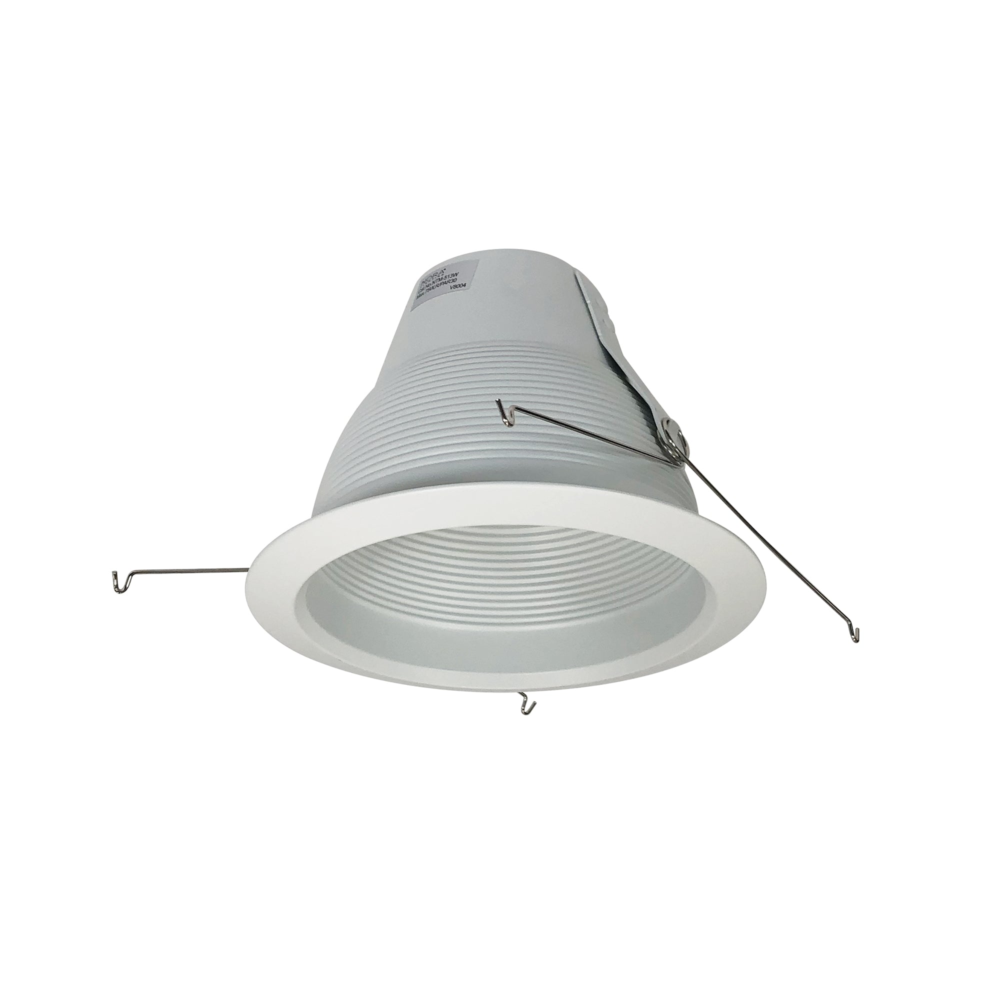 Nora Lighting NTM-513W - Recessed - 5 Inch Air-Tight Black White Cone w/ White Flange