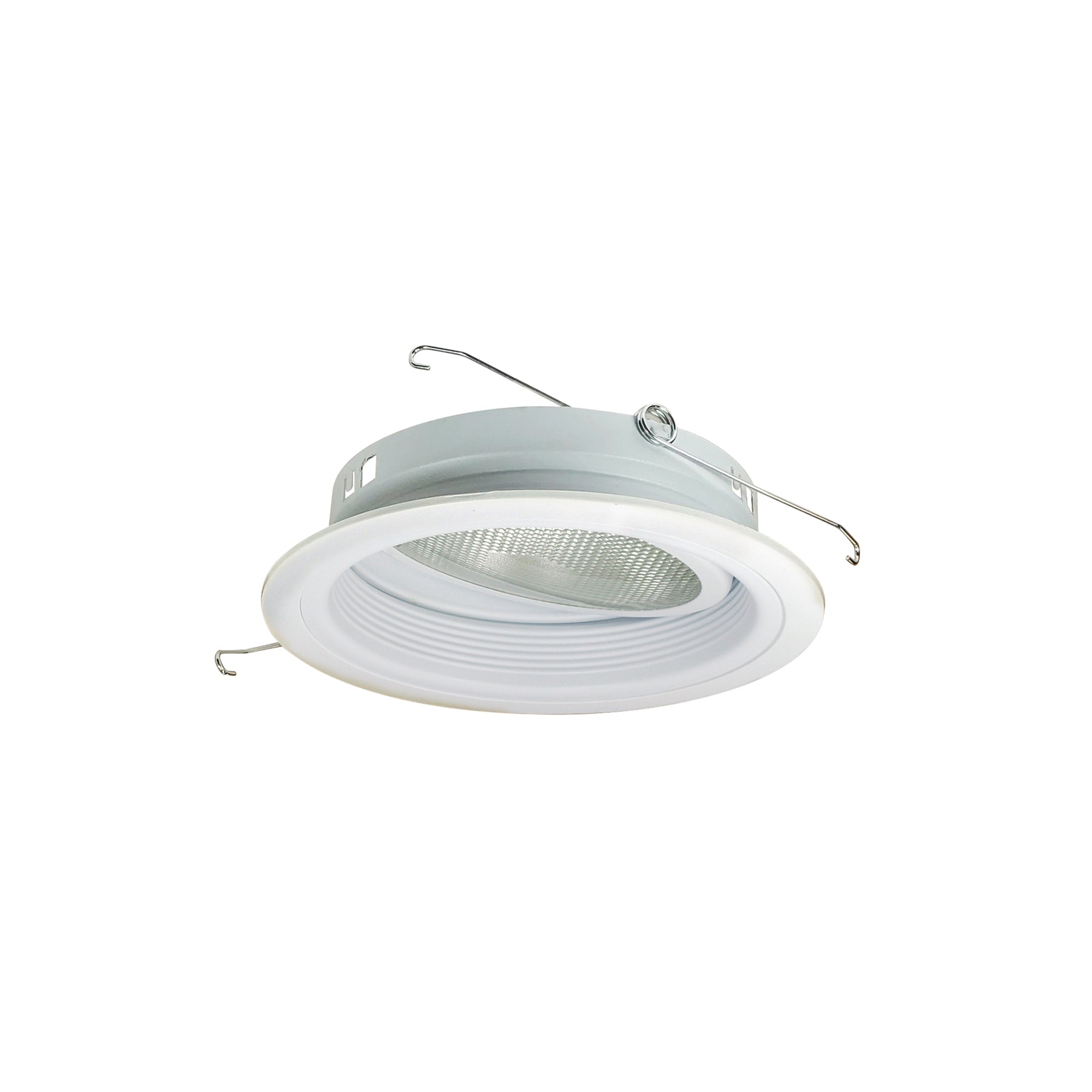 Nora Lighting NTM-54W - Recessed - 6 Inch PAR30 Stepped Baffle w/ Gimbal Ring, White