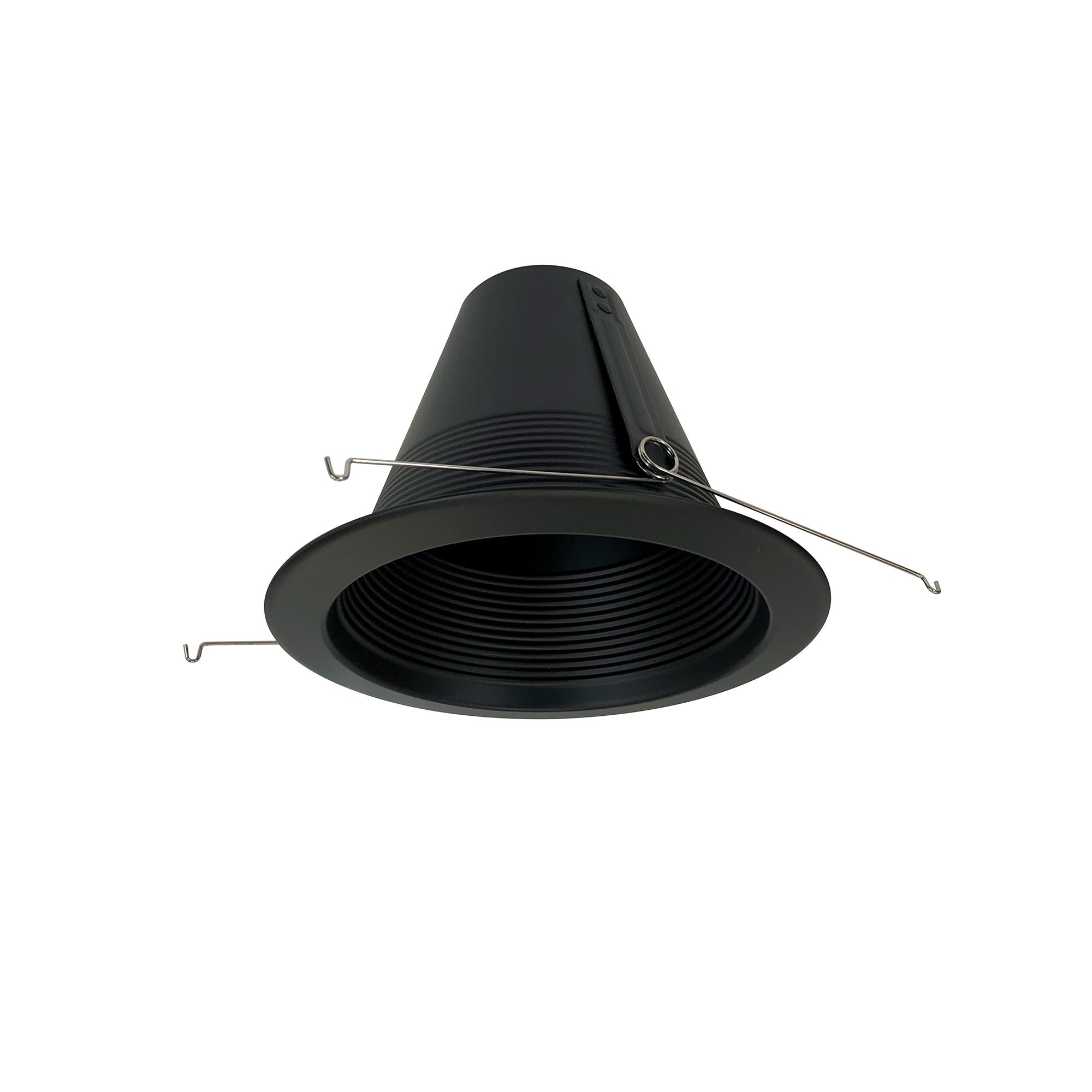 Nora Lighting NTM-713BBAL - Recessed - 6 Inch Air-Tight Aluminum Baffle Cone w/ Flange, Black