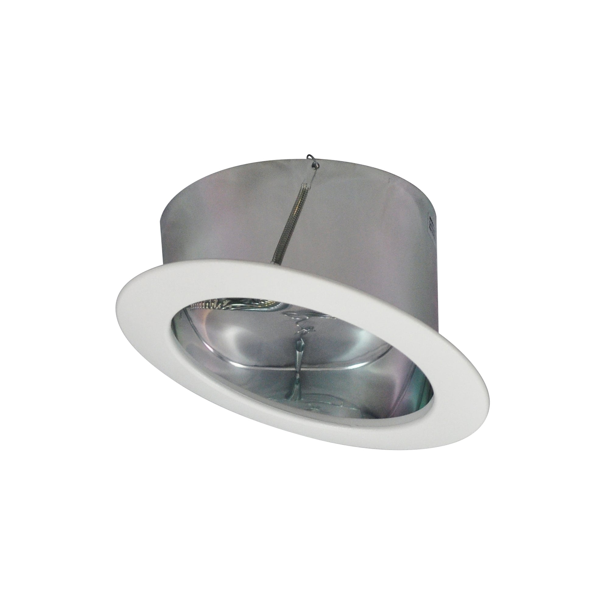 Nora Lighting NTS-615C - Recessed - 6 Inch Sloped Metal Reflector Trim, Chrome/White