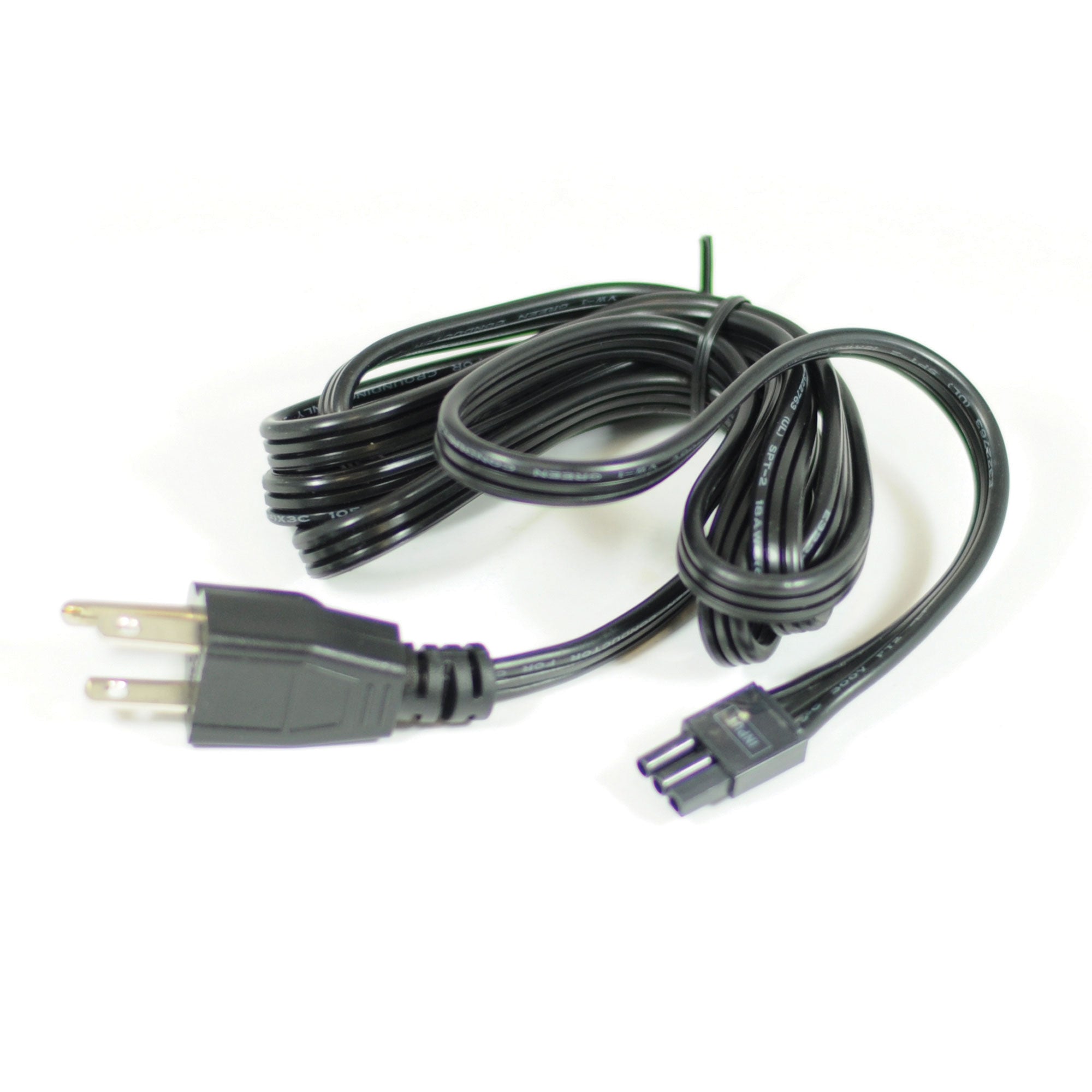 Nora Lighting NUA-805B - Accent / Undercabinet - 72 Inch LEDUR Cord & Plug, Black