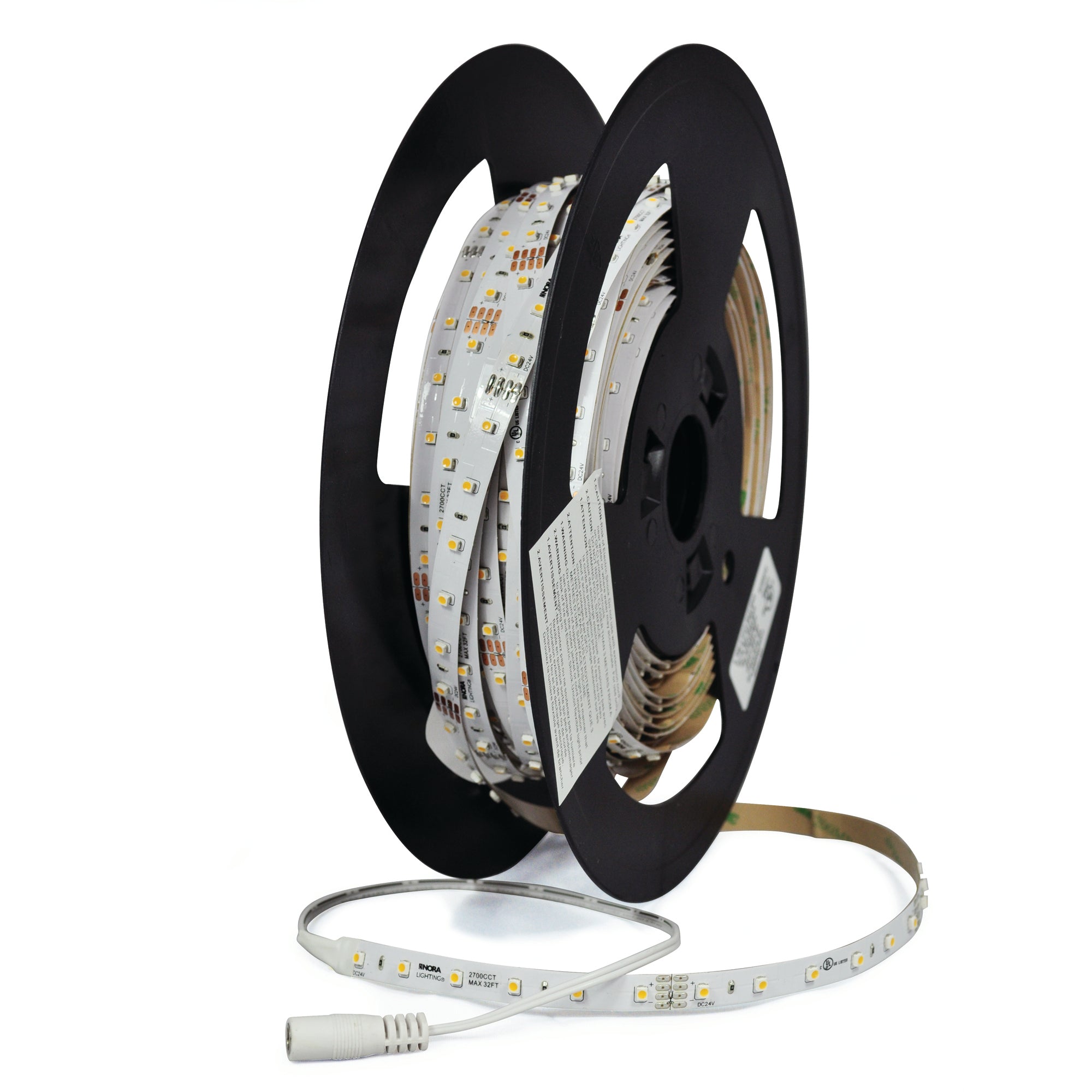 Nora Lighting NUTP71-WFTLED927 - Accent / Undercabinet - Standard Custom Cut 24V Continuous LED Tape Light, 80lm / 1.3W per foot, 2700K, 90+ CRI