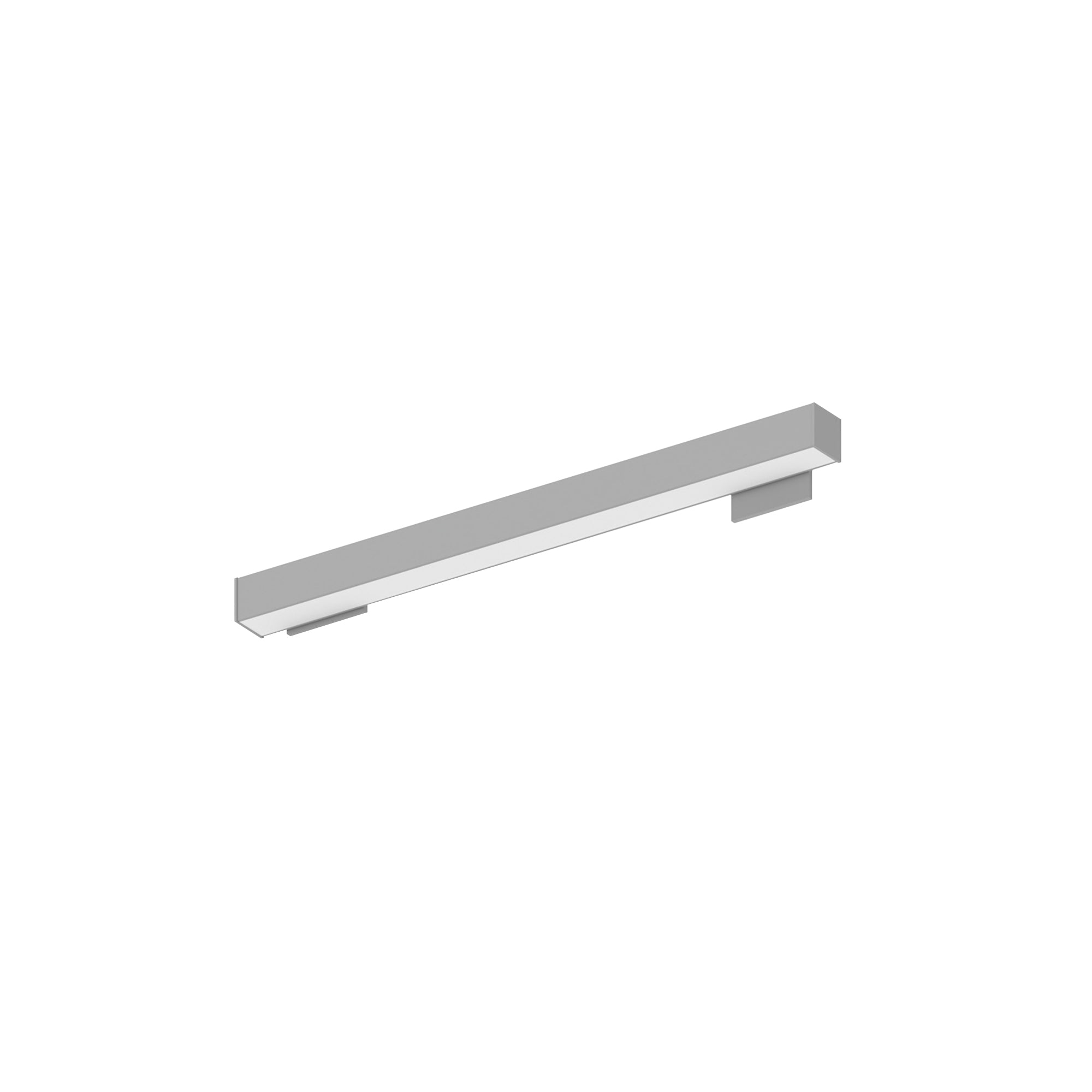 Nora Lighting NWLIN-21030A/L2-R4 - Linear - 2' L-Line LED Wall Mount Linear, 2100lm / 3000K, 2 Inchx4 Inch Left Plate & 4 Inchx4 Inch Right Plate, Aluminum Finish