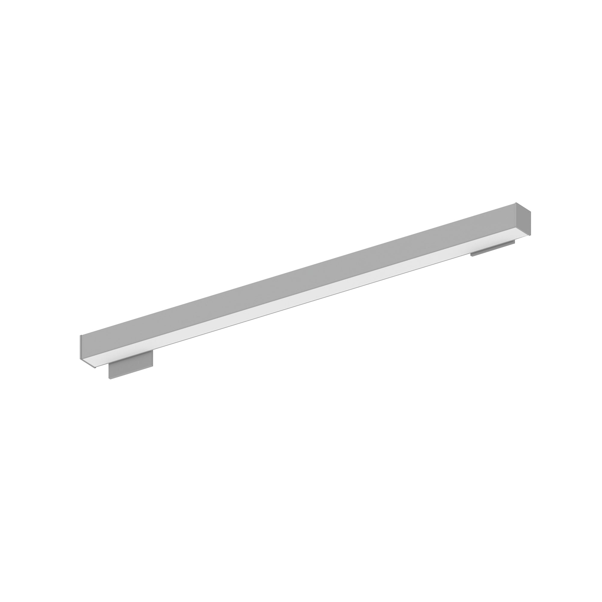 Nora Lighting NWLIN-41030A/L4-R2 - Linear - 4' L-Line LED Wall Mount Linear, 4200lm / 3000K, 4 Inchx4 Inch Left Plate & 2 Inchx4 Inch Right Plate, Aluminum Finish