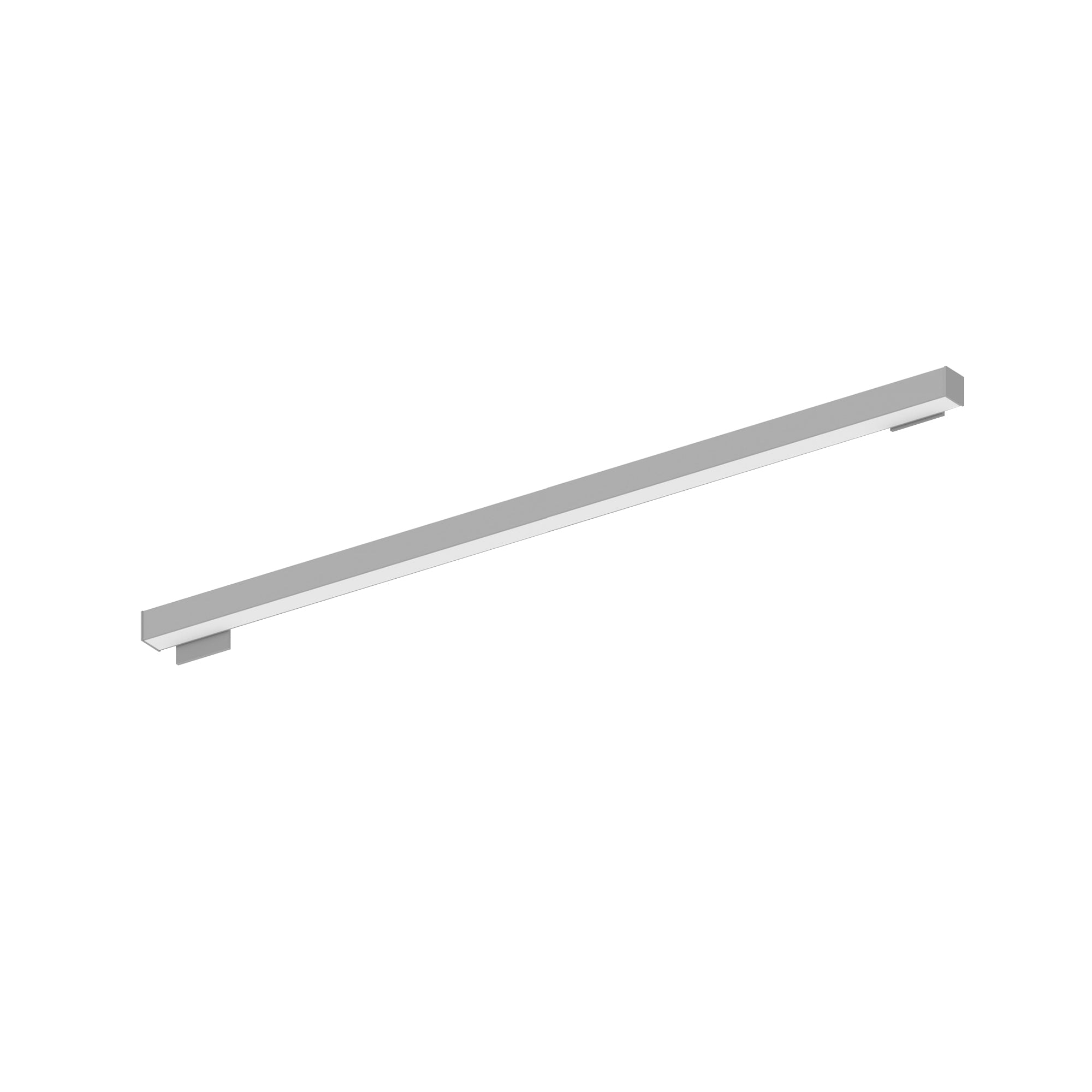 Nora Lighting NWLIN-81040A/L4-R2P - Linear - 8' L-Line LED Wall Mount Linear, 8400lm / 4000K, 4 Inchx4 Inch Left Plate & 2 Inchx4 Inch Right Plate, Right Power Feed, Aluminum Finish