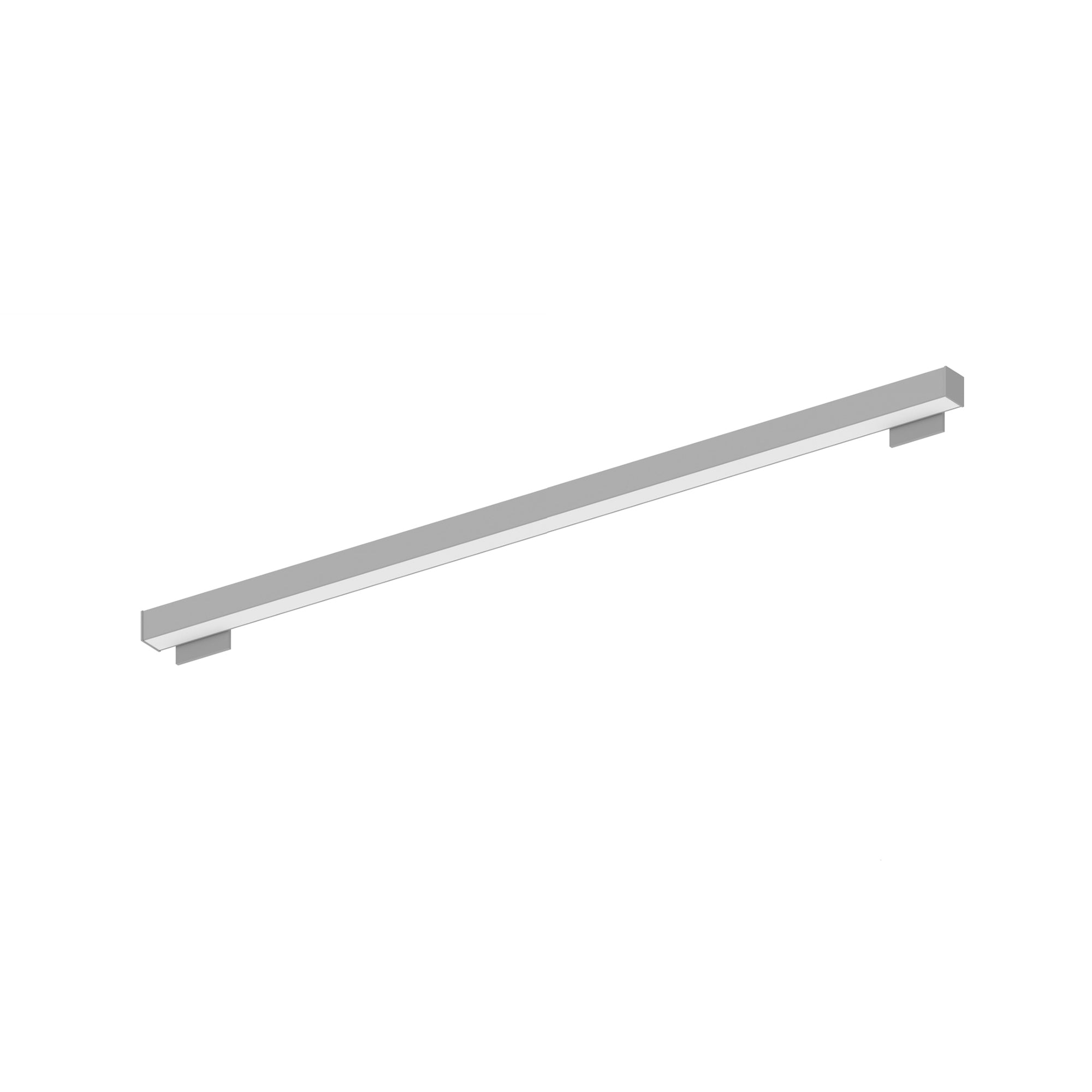 Nora Lighting NWLIN-81030A/L4-R4 - Linear - 8' L-Line LED Wall Mount Linear, 8400lm / 3000K, 4 Inchx4 Inch Left Plate & 4 Inchx4 Inch Right Plate, Aluminum Finish