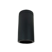 Nora Lighting NYLI-6SL151BBB - Cylinder - 6 Inch Cylinder, Black, Surface Mount, 15W Med Base LED, Refl. Black