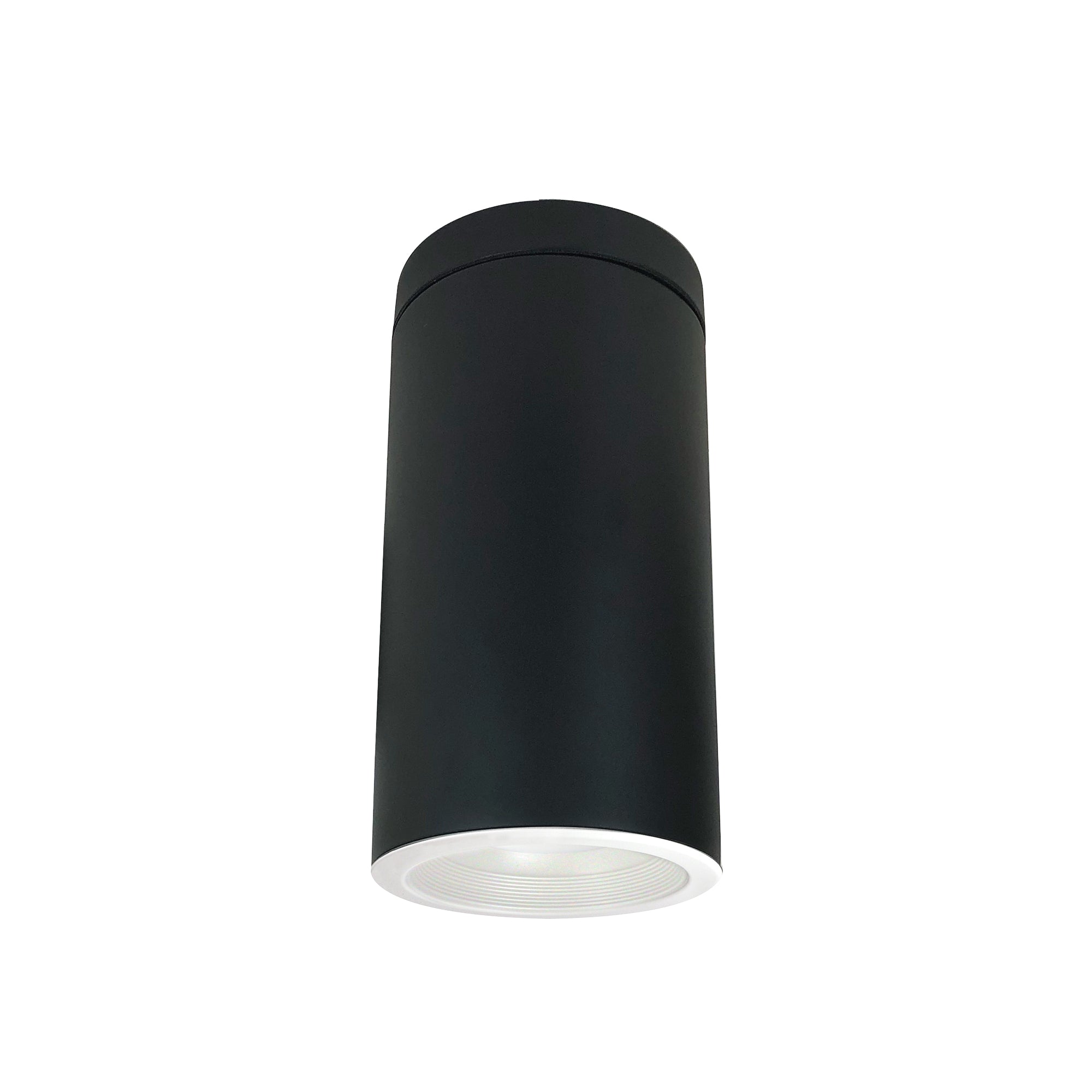 Nora Lighting NYLI-6SL251WWB - Cylinder - 6 Inch Cylinder, Black, Surface Mount, 25W Med Base LED, Ref., White